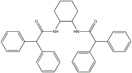 N,N'-cyclohexane-1,2-diylbis(2,2-diphenylacetamide) 구조식 이미지