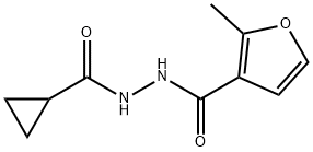 N'-(cyclopropylcarbonyl)-2-methylfuran-3-carbohydrazide Structure