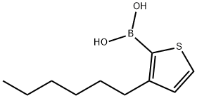 (3-hexylthiophen-2-yl)boronic acid Structure