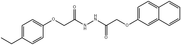 2-(4-ethylphenoxy)-N'-[(naphthalen-2-yloxy)acetyl]acetohydrazide Structure