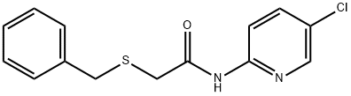 2-(benzylsulfanyl)-N-(5-chloropyridin-2-yl)acetamide Structure