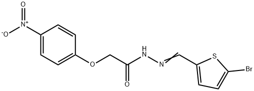 N'-[(5-bromo-2-thienyl)methylene]-2-(4-nitrophenoxy)acetohydrazide Structure