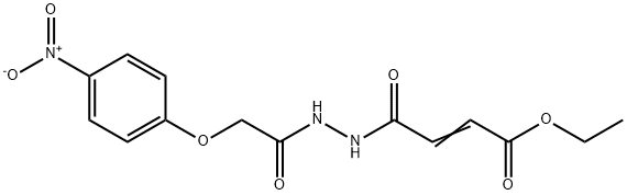 ethyl (2E)-4-{2-[(4-nitrophenoxy)acetyl]hydrazinyl}-4-oxobut-2-enoate 구조식 이미지