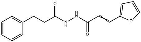 (2E)-3-(furan-2-yl)-N'-(3-phenylpropanoyl)prop-2-enehydrazide 구조식 이미지