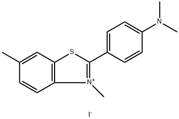 2-(4-(dimethylamino)phenyl)-3,6-dimethylbenzo[d]thiazol-3-ium iodide Structure