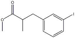 methyl 3-(3-iodophenyl)-2-methylpropanoate 구조식 이미지