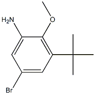 Benzenamine,5-bromo-3-(1,1-dimethylethyl)-2-methoxy Structure