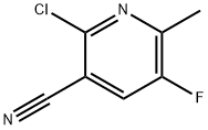2-Chloro-5-fluoro-6-methylnicotinonitrile Structure