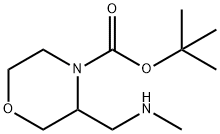 tert-butyl 3-((methylamino)methyl)morpholine-4-carboxylate Structure