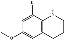 8-Bromo-6-methoxy-1,2,3,4-tetrahydroquinoline 구조식 이미지