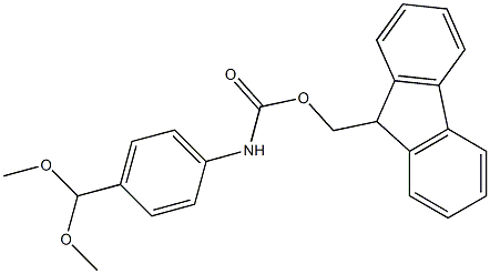 (9H-fluoren-9-yl)methyl (4-(dimethoxymethyl)phenyl)carbamate Structure