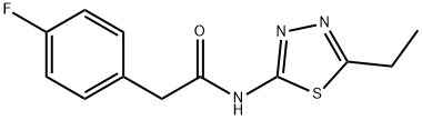 N-(5-ethyl-1,3,4-thiadiazol-2-yl)-2-(4-fluorophenyl)acetamide Structure