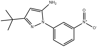 2-(3-nitrophenyl)-5-tert-butyl-2H-pyrazol-3-yl-amine Structure