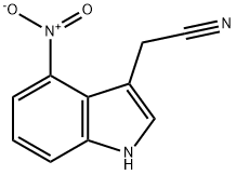 1H-Indole-3-acetonitrile, 4-nitro-
 Structure