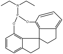 (11aS)-dioxaphosphocin-
5-amine, N,N-diethyl-10,11,12,13-tetrahydro-Diindeno[7,1-de:1',7'-fg][1,3,2] Structure