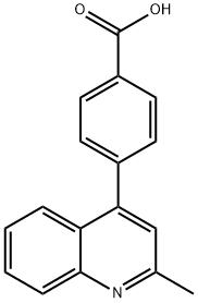 4-(2-Methylquinolin-4-yl)benzoic acid 구조식 이미지