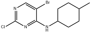 5-bromo-2-chloro-N-(4-methylcyclohexyl)pyrimidin-4-amine 구조식 이미지