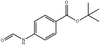 Benzoic acid, 4-(formylamino)-, 1,1-dimethylethyl ester 구조식 이미지