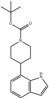 tert-Butyl 4-(1H-indol-7-yl)piperidine-1-carboxylate Structure