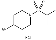 1-(isopropylsulfonyl)piperidin-4-amine hydrochloride 구조식 이미지