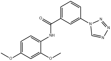 N-(2,4-dimethoxyphenyl)-3-(1H-tetrazol-1-yl)benzamide Structure