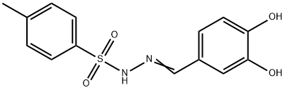 (E)-N'-(3,4-dihydroxybenzylidene)-4-methylbenzenesulfonohydrazide 구조식 이미지