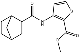 methyl 3-(bicyclo[2.2.1]heptane-2-carboxamido)thiophene-2-carboxylate Structure