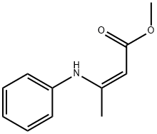 (Z)-methyl 3-(phenylamino)but-2-enoate Structure