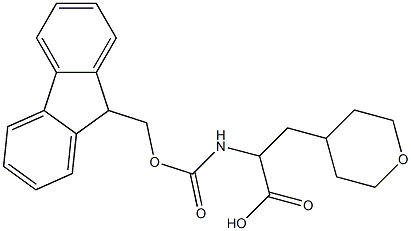 a-(Fmoc-amino)-tetrahydropyran-4-propanoic acid Structure