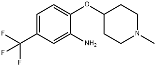 2-(1-methylpiperidin-4-yloxy)-5-(trifluoromethyl)benzenamine 구조식 이미지