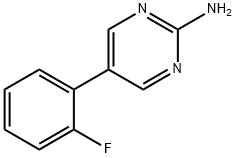 5-(2-fluorophenyl)-2-Pyrimidinamine 구조식 이미지