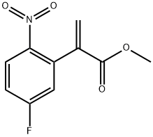 Methyl 2-(5-Fluoro-2-Nitrophenyl)Acrylate 구조식 이미지
