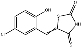 5-(5-chloro-2-hydroxybenzylidene)-4-thioxo-1,3-thiazolidin-2-one Structure