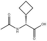 (R)-2-Acetamido-2-cyclobutylacetic acid Structure