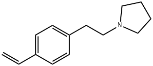 1-[2-(4-ethenylphenyl)ethyl]pyrrolidine Structure