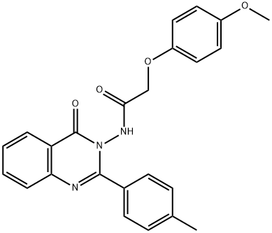 2-(4-methoxyphenoxy)-N-[2-(4-methylphenyl)-4-oxoquinazolin-3(4H)-yl]acetamide Structure