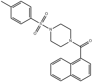 {4-[(4-methylphenyl)sulfonyl]piperazin-1-yl}(naphthalen-1-yl)methanone Structure