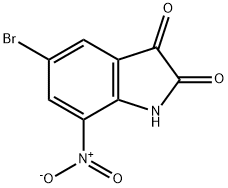 5-bromo-7-nitroindoline-2,3-dione Structure