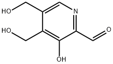 3-Hydroxy-4,5-bis(hydroxymethyl)picolinaldehyde 구조식 이미지