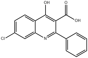 7-Chloro-4-hydroxy-2-phenylquinoline-3-carboxylic acid 구조식 이미지