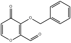 4H-피란-2-카르복스알데히드,4-옥소-3-(페닐메톡시)- 구조식 이미지