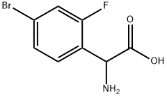 2-AMINO-2-(4-BROMO-2-FLUOROPHENYL)ACETIC ACID 구조식 이미지