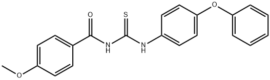 4-methoxy-N-[(4-phenoxyphenyl)carbamothioyl]benzamide Structure