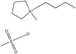 Pyrrolidinium, 1-butyl-1-methyl-, methanesulfonate
 구조식 이미지