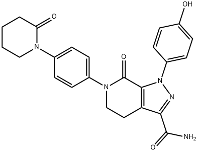 503612-76-8 1-(4-Hydroxyphenyl)-7-oxo-6-[4-(2-oxopiperidin-1-yl)phenyl]-4,5,6,7-tetrahydro-1H-pyrazolo[3,4-c]pyridine-3-carboxamide