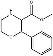 2-Phenyl-morpholine-3-carboxylic acid methyl ester 구조식 이미지