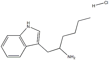 1-(1H-Indol-3-Yl)Hexan-2-Amine Hydrochloride 구조식 이미지