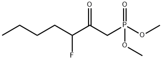 Dimethyl (3-fluoro-2-oxoheptyl)phosphonate 구조식 이미지
