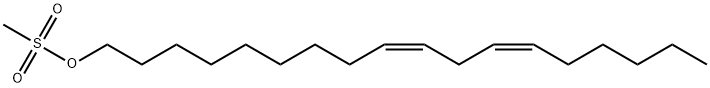 9,12-Octadecadien-1-ol, methanesulfonate, (9Z,12Z)- Structure