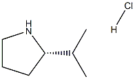 (S)-2-Isopropylpyrrolidine hydrochloride 구조식 이미지